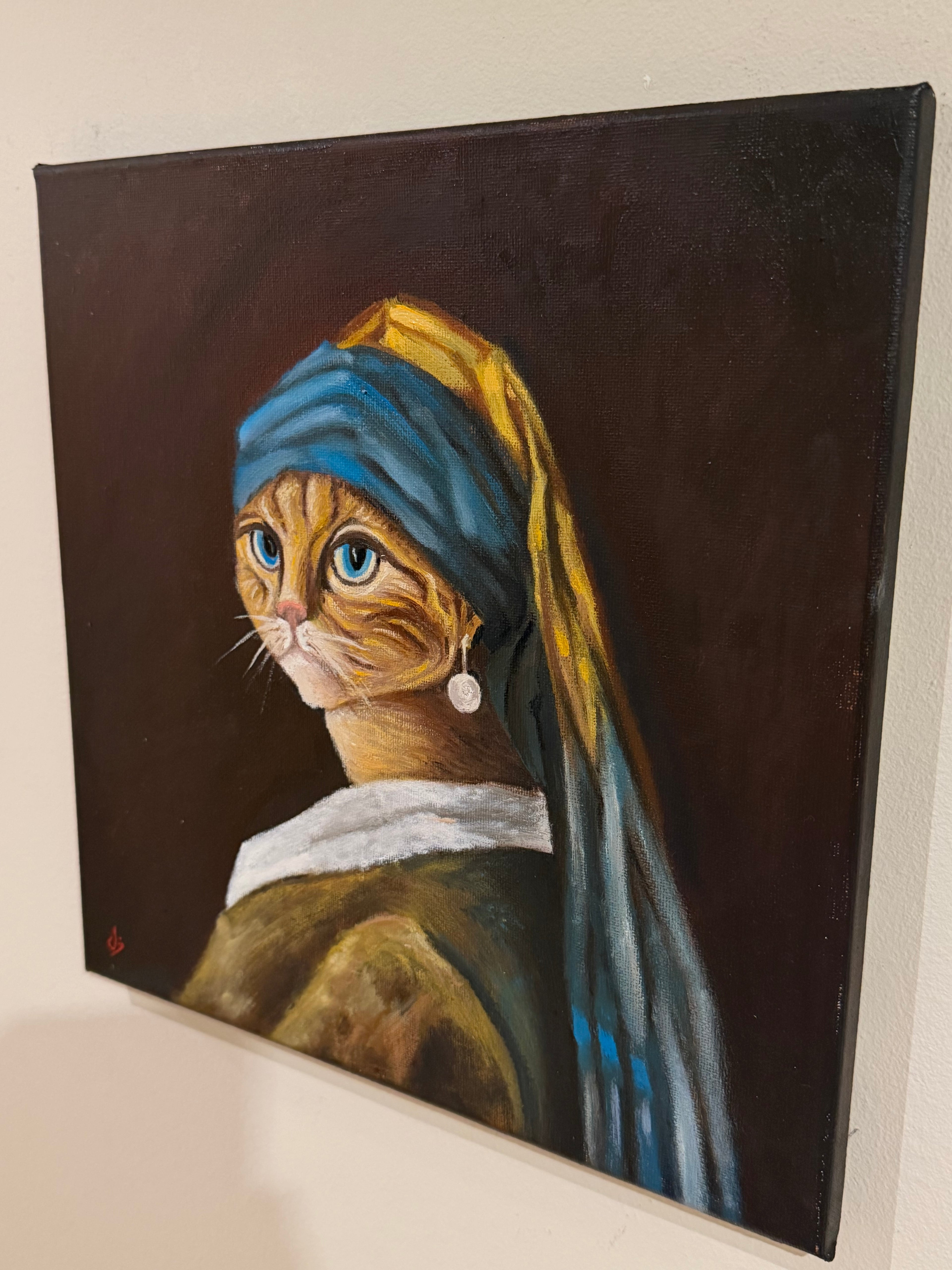 cat with a Pearl Earring
