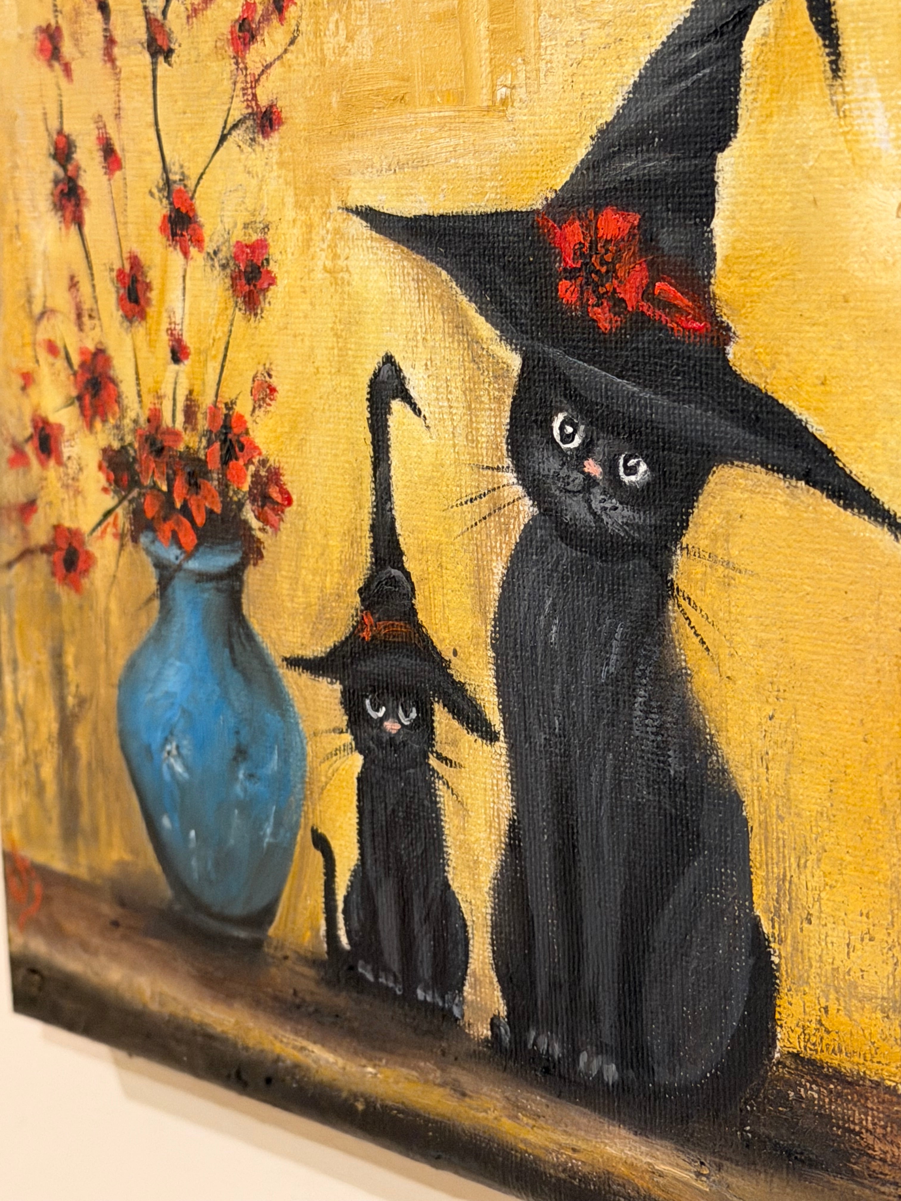 Witch mother and her kitten