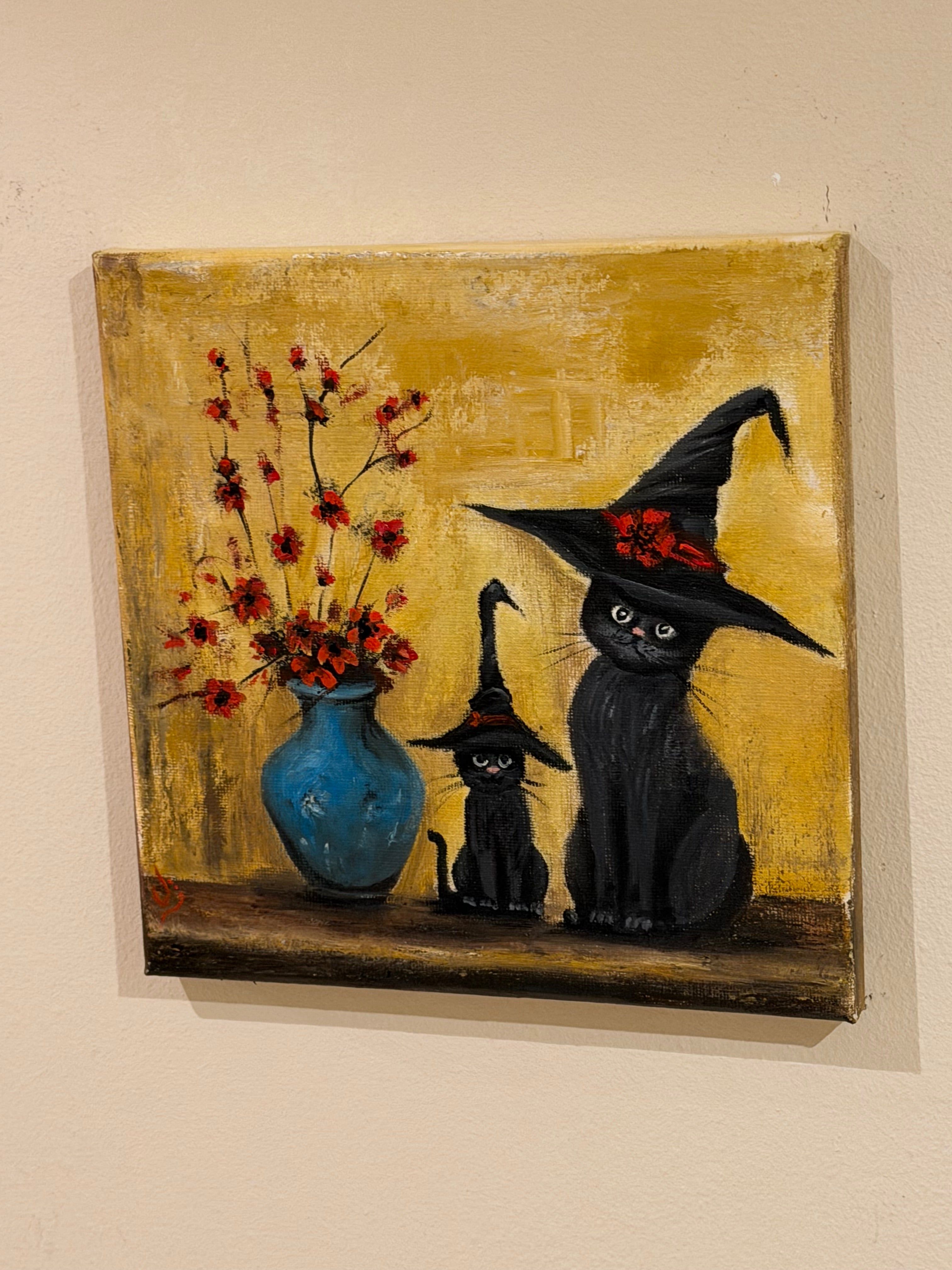 Witch mother and her kitten