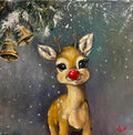 Snowy Christmas Reindeer